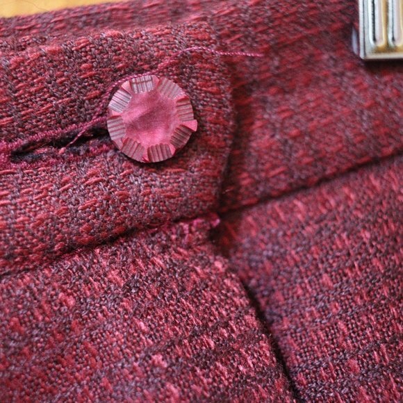 Alice Berry Vintage Red Oversize Doleman 80s Pant Suit Blazer Set Medium - Picture 10 of 16